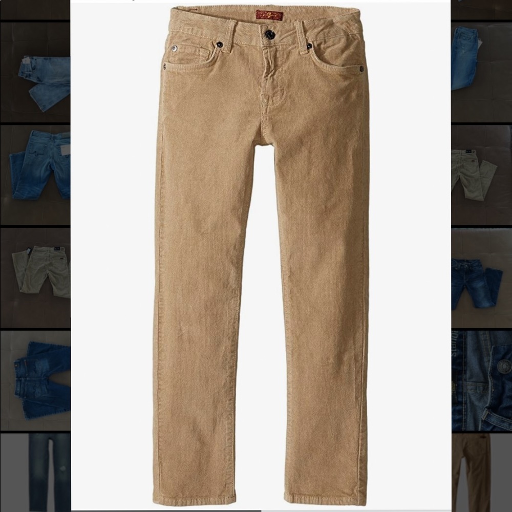 7 For All Mankind Boys Slim Straight Corduroy Jean